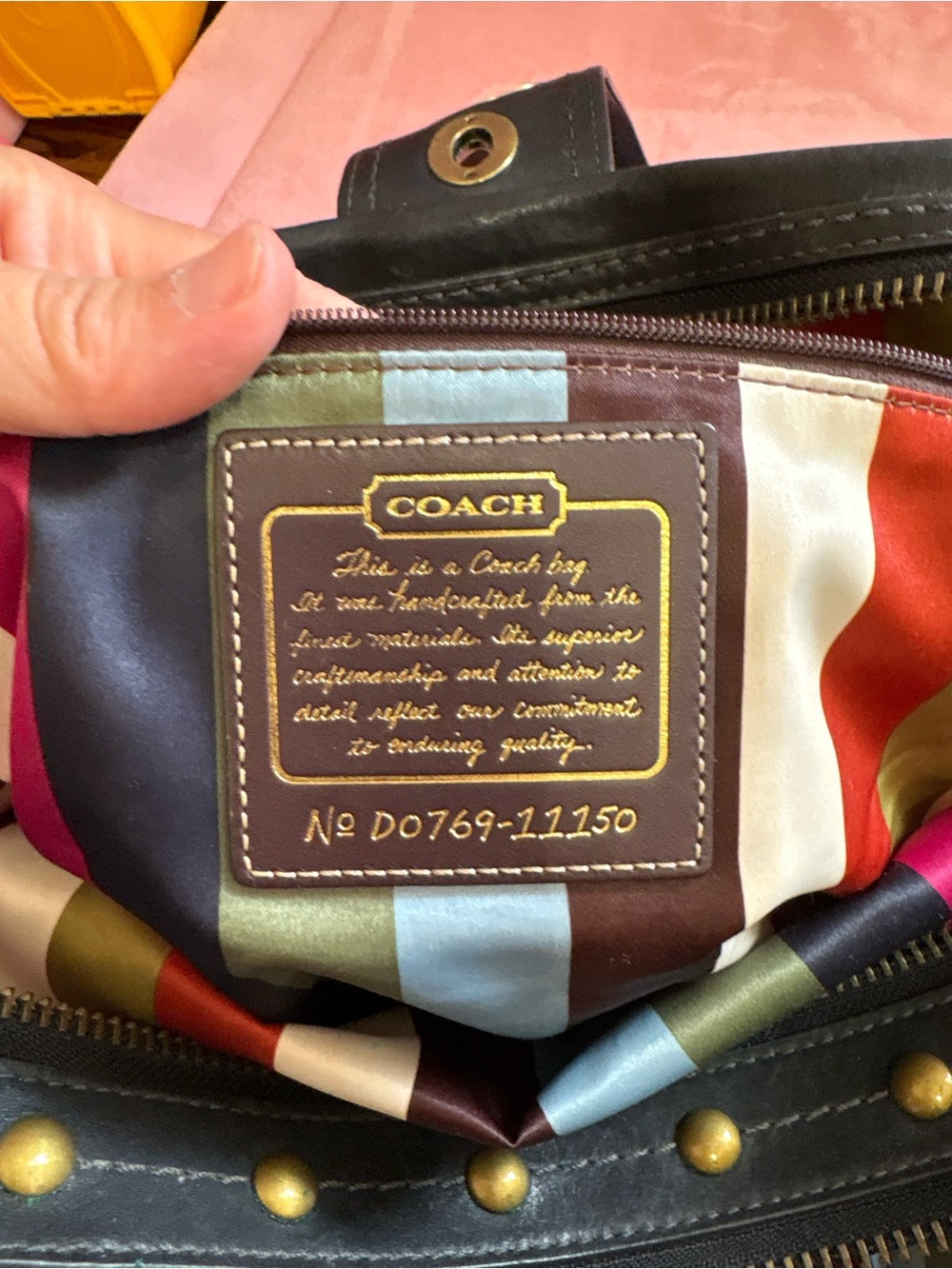 Coach 65th Anniversary XL Lily Legacy Satchel with Kisslock🖤 - Picture 9 of 9